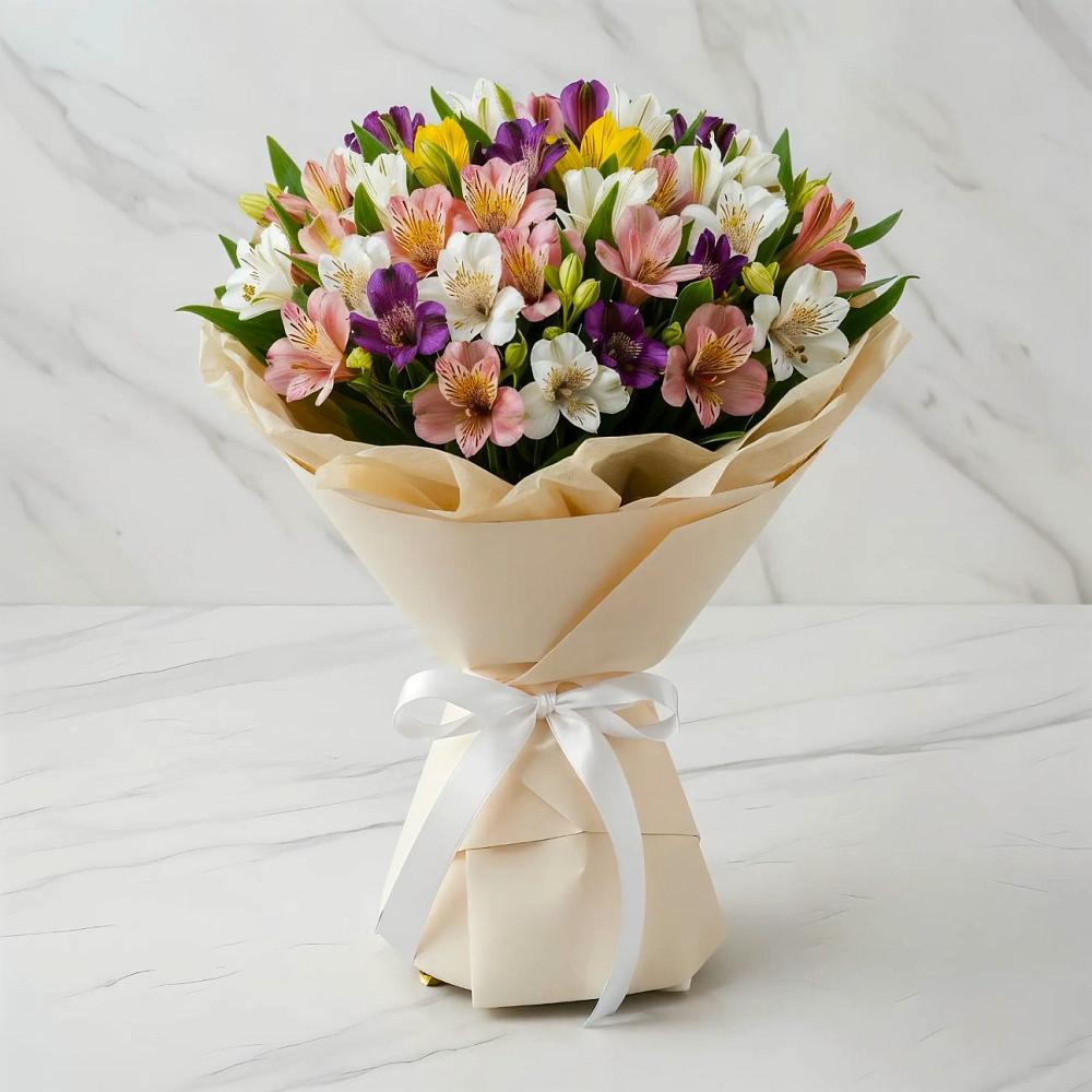 Букет цветов из: Альстромерии в Толстяково