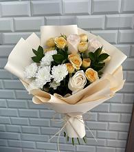 Букет цветов из:  Розы и Хризантемы в Толстяково
