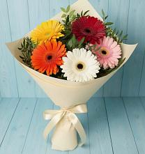 Букет цветов из:  Герберы в Толстяково
