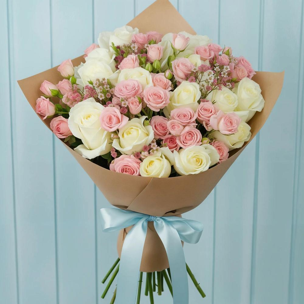 Букет цветов из: Розы в Толстяково