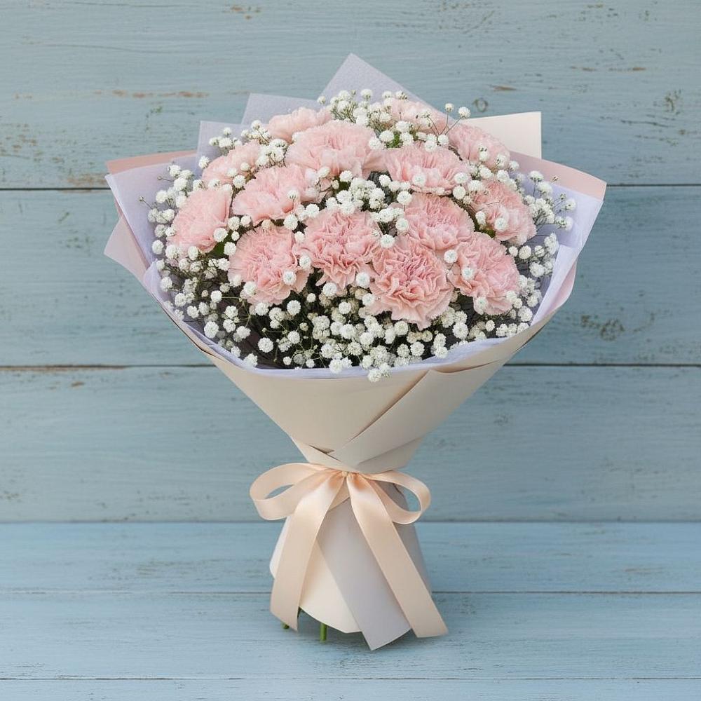 Букет цветов из: Гвоздики в Толстяково