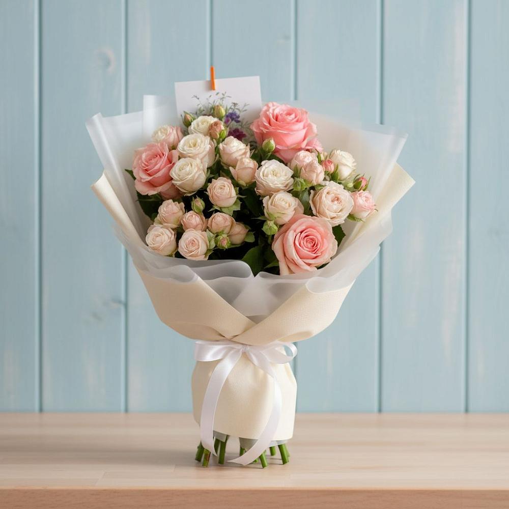 Букет цветов из: Розы в Толстяково