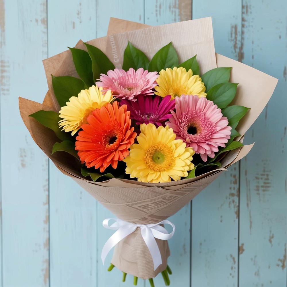 Букет цветов из: Герберы в Толстяково
