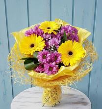 Букет цветов из:  Хризантемы и Герберы в Толстяково