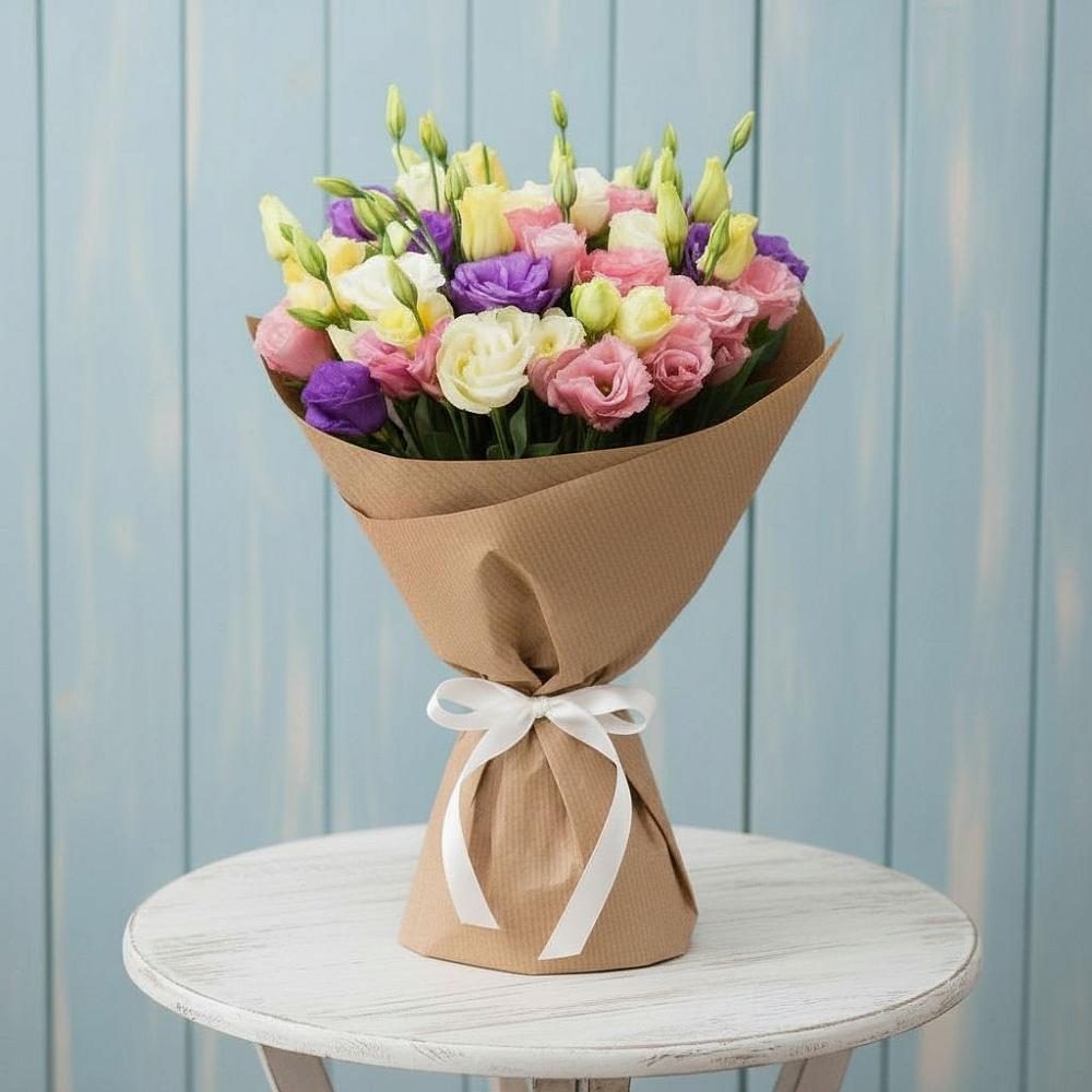 Букет цветов из: Лизиантусы в Толстяково