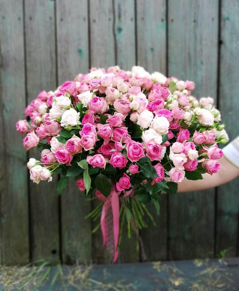 Букет Розовые кустовые розы Натали и Лав Лидия в Толстяково