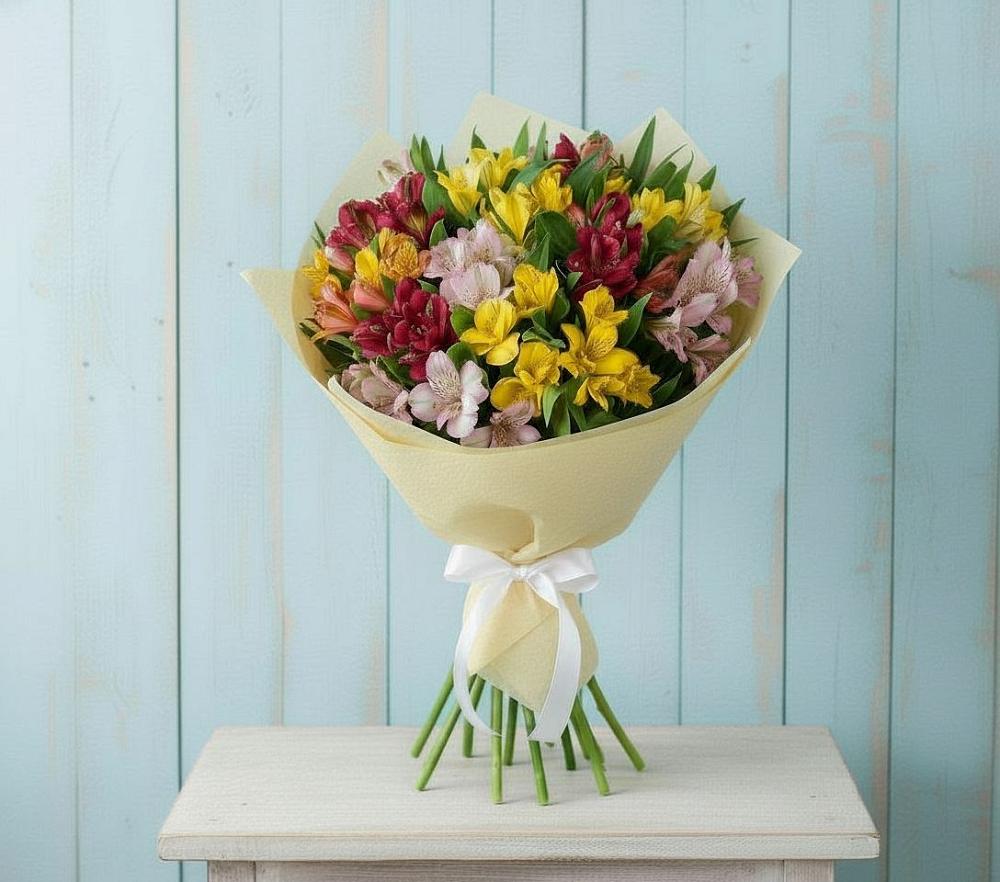 Букет цветов из: Альстромерии в Толстяково
