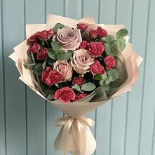 Букет цветов из:  Гвоздики и Розы #REPLACE_PRED# Толстяково