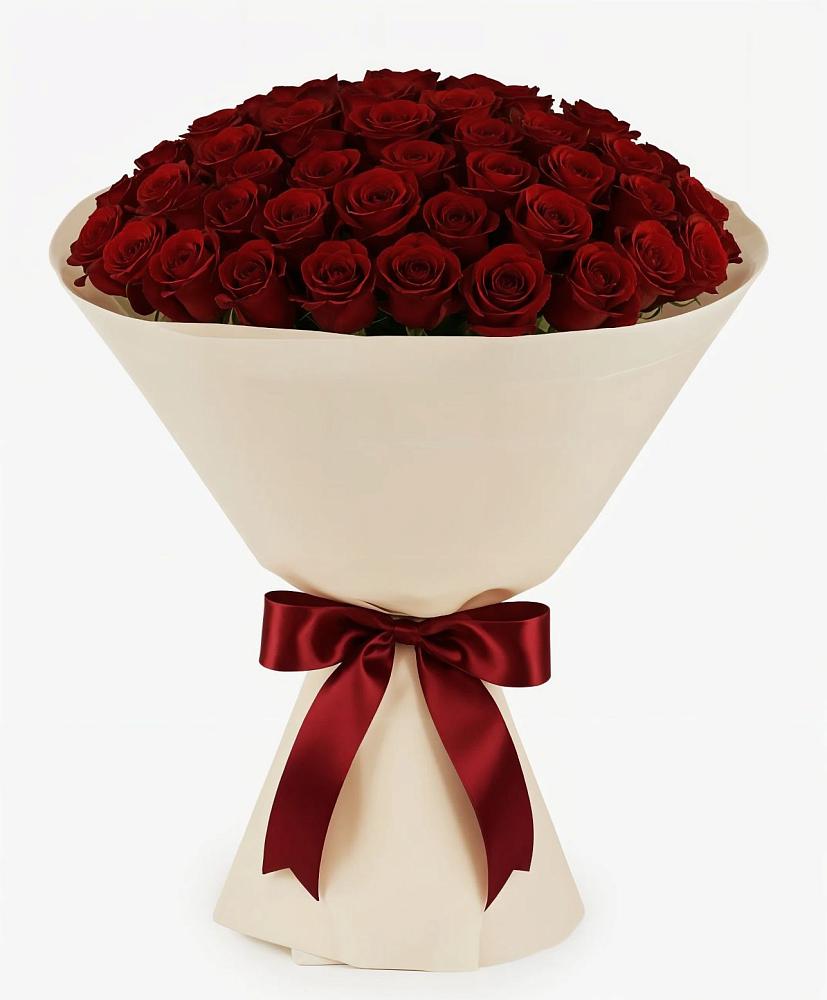 Букет 101 Бордовая роза Блэк Бакарра в Толстяково