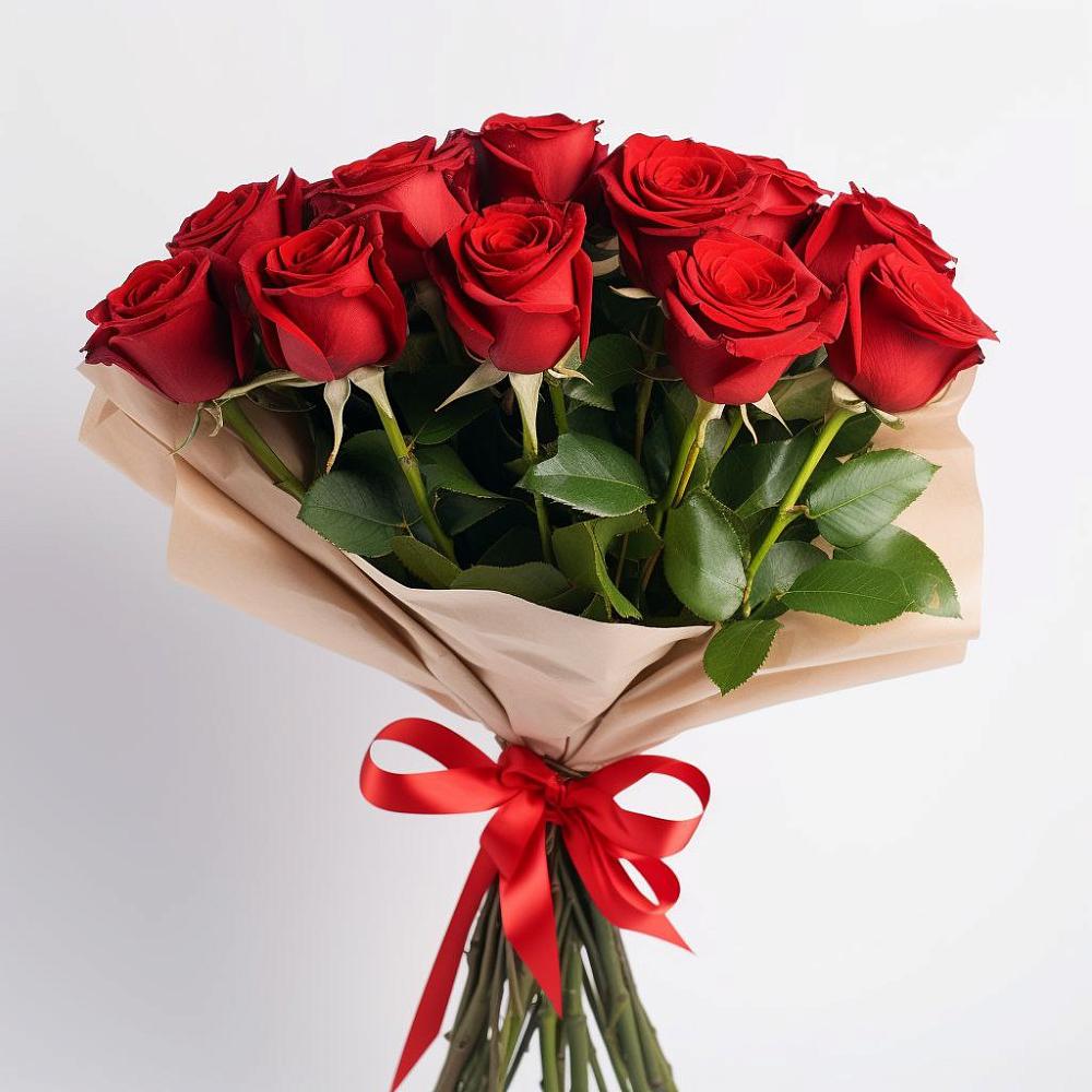 Букет 11 Красных роз Эдлесс Лав в Толстяково