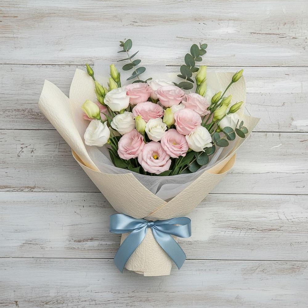 Букет цветов из: Лизиантусы в Толстяково